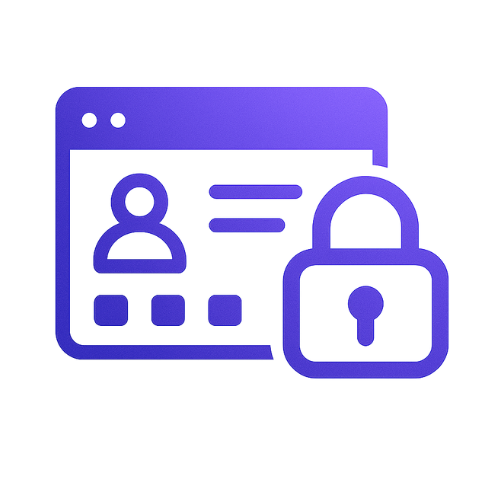 Padlock icon representing cybersecurity infrastructure and monitoring
